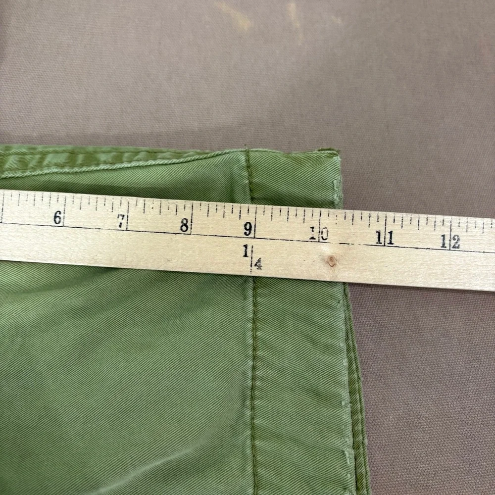 Hollister Shorts Men 30 Green Classic Fit Cotton Twill Chino Casual Cargo Pocket
